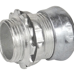 1 1/4" EMT Compression Connector-insulated raintight-Steel