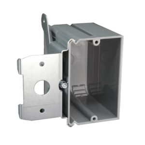 Plastic Box, New Work, 1-Gang, Adjustable Bracket Mounting; For use with Non-Metallic Sheathed Cable